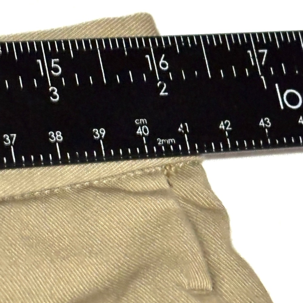 G H Bass Co Mens Khaki Pleated Relaxed Fit Dress Pants‎ Size 34x30 - Picture 6 of 7